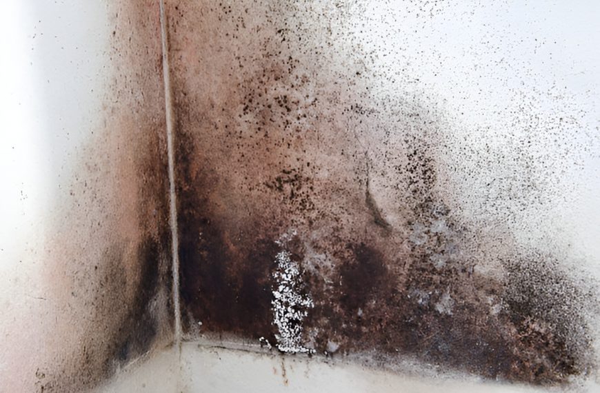 black mold on a wall